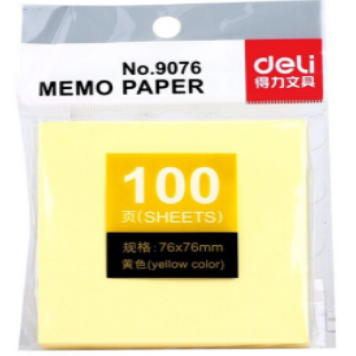 便签纸 得力 9076 百事便利贴 100张/包