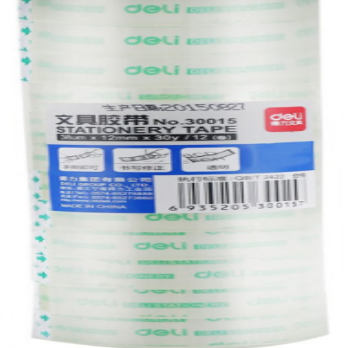 得力（deli）30015文具胶带12mm*30y*38um(12卷/筒)