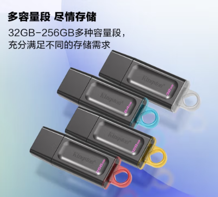 U盘 金士顿256GB USB3.2 Gen 1 U盘  大容量U盘 写入速度10Mb/s,读取速度60Mb/s