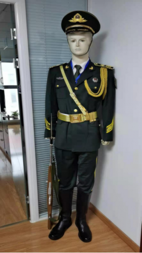 国护队礼服（含服装、大檐帽、帽徽、领花、肩章、绶带、武装带、衬衣、领带、礼宾靴、定制臂章、硬胸标、国防胸标、白手套等）