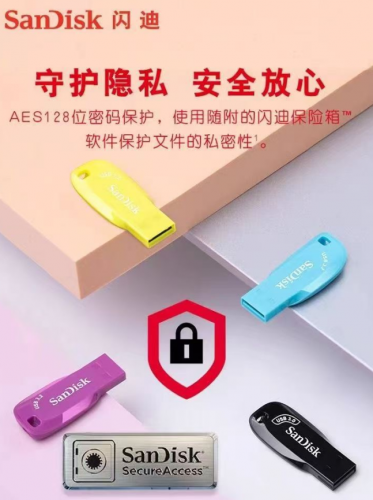 U盘 闪迪U盘 型号CZ410 128G USB3.2高速