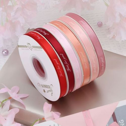 丝带 字母丝带 彩带 花艺缎带 鲜花包装丝带 装饰带1cm宽