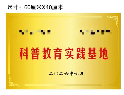 授权牌  奖牌  60*40cm   可定制  具体定制内容联系客服